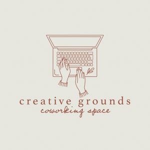 Laptoplogotyp/Datorlogotyp/Färdig logotypdesign/Stämpel för copywriterlogotyp/Redaktörslogotyp/Handritad skribentlogotyp/Varumärke/Bloggare/Vattenstämpel/Linjelogotyp