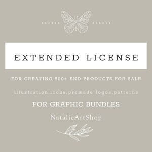 Graphic pack Commercial License/Extended Commercial License/Commercial use clipart/Commercial use graphics/Commercial License for Bundle