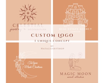 Unique Custom Logo | Custom Logo Design for Small Business | Hand Drawn Branding Logo | Personalized Business Logo | Boutique Logo Design