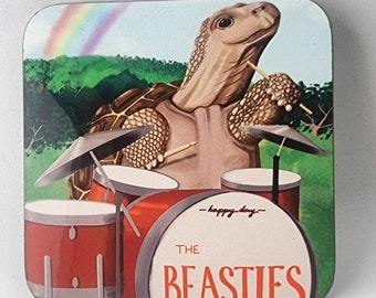 Tortoise Drummer Coaster