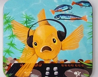 Superstar DJ Fish Coaster