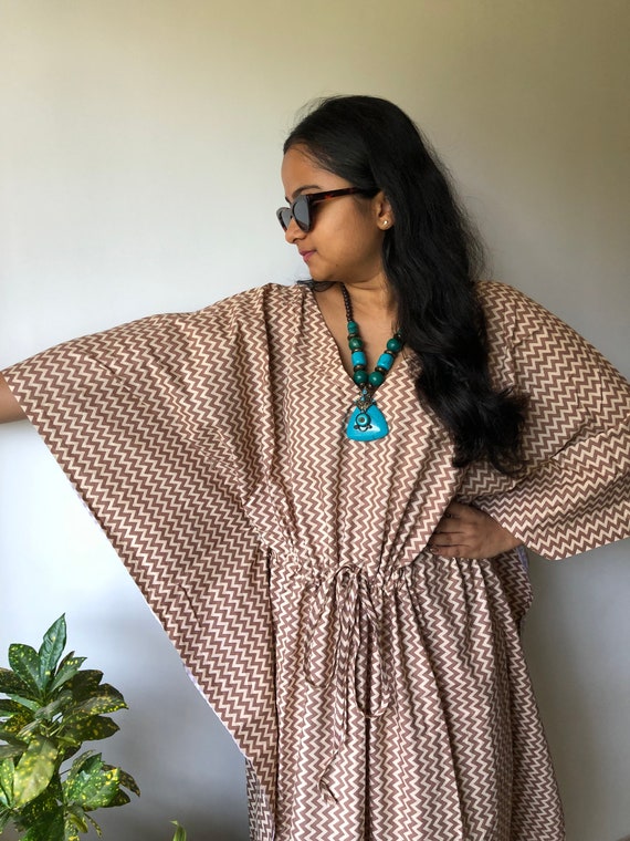 plus size cotton kaftan