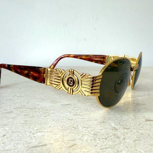 Authentic Fendi Autre Marque FF Logo Demi Pattern Sunglasses
