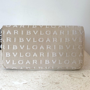 BVLGARI Logomania Long Wallet Beige