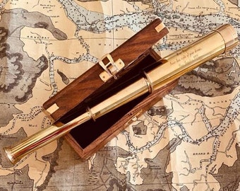 Brass Nautical Telescope. Can be engraved.