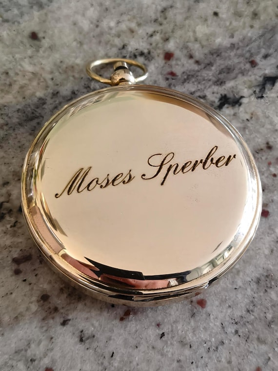 Small brass pocket compass can be engraved 24hr turn round