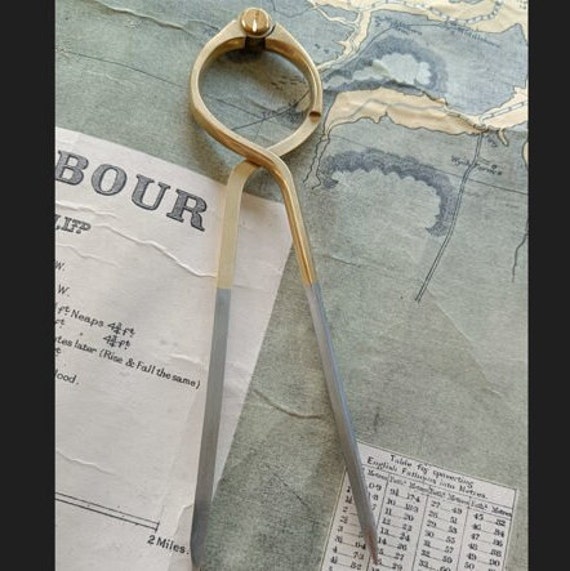 Brass Nautical Dividers with hardened points