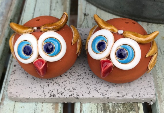 Owl Salt and Pepper Pots