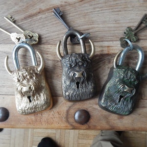Highland Cattle Padlock