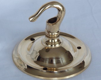 Cast Brass Hook In Brass or Nickel colour.