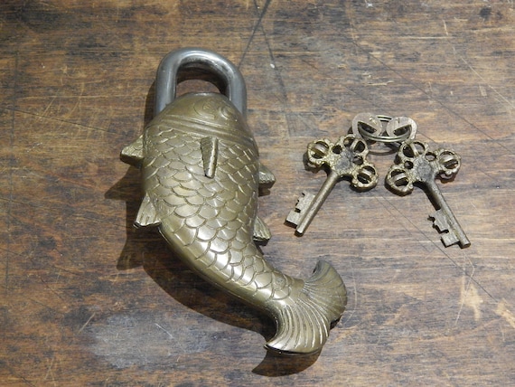 Large Fish Padlock