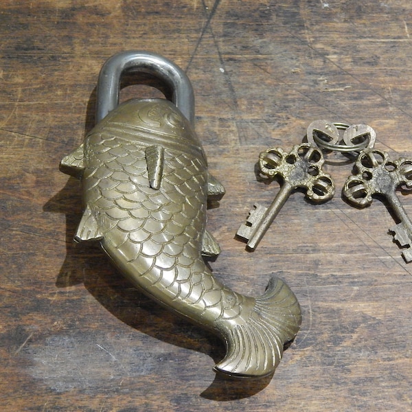 Large Fish Padlock