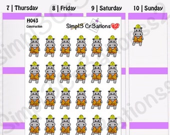 Hilbert In Construction Uniform Sticker Sheet