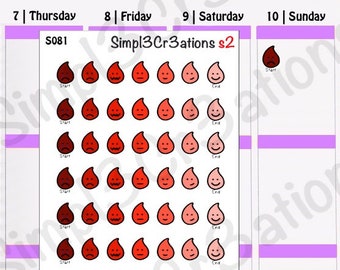 Period Tracker Sticker Sheet
