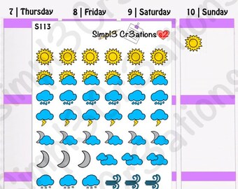 Weather Sticker Sheet