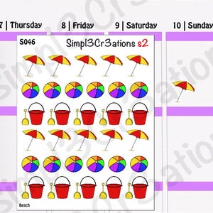 Beach Sticker Sheet