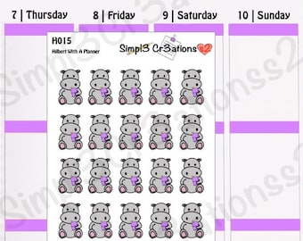 Hilbert With A Planner Sticker Sheet