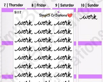 Work Script Sticker Sheet