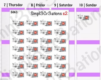 Online Shopping Sticker Sheet