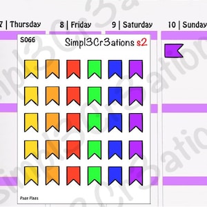 Page Flags Sticker Sheet