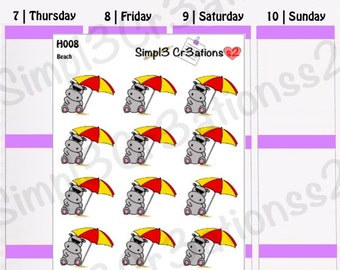 Hilbert At The Beach Sticker Sheet