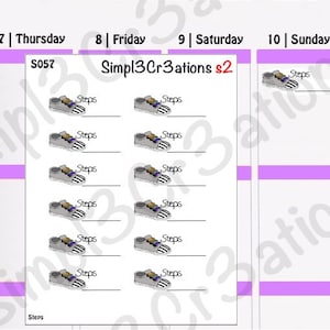 Step Tracker Sticker Sheet