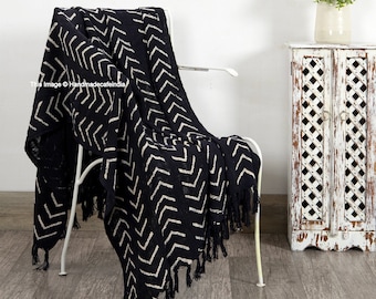black boho blanket