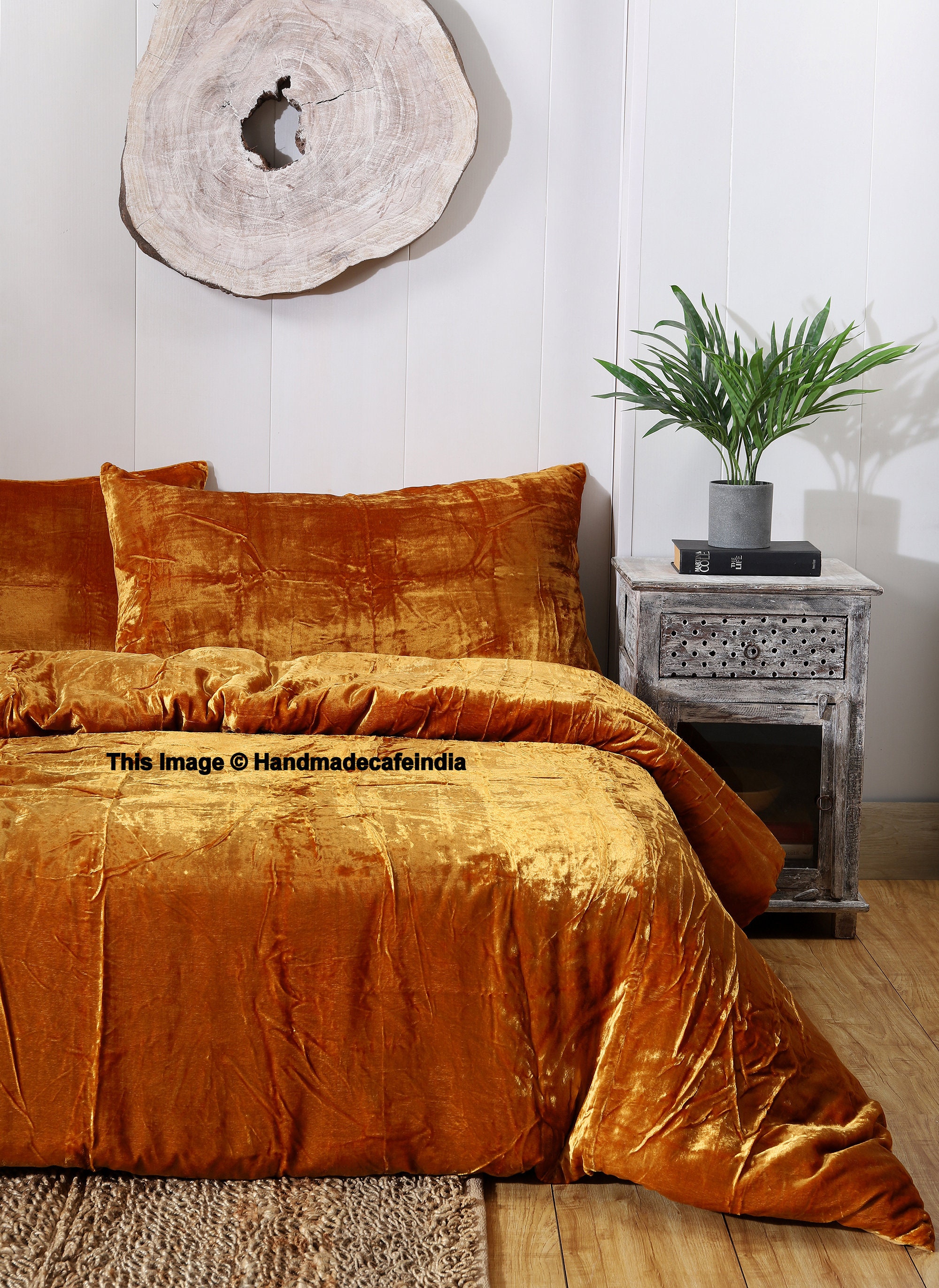 Duvet Covers Bedding 3 Pieces Set Ultra Luxury Crushed Velvet Duvet