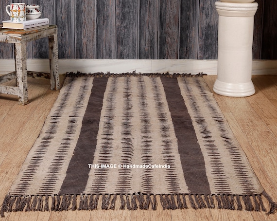 block print rug solid rug cotton Large 6x9 feet rug Woven rug indian rug carpet Kilim rug floor rug handmade rug runner area rug