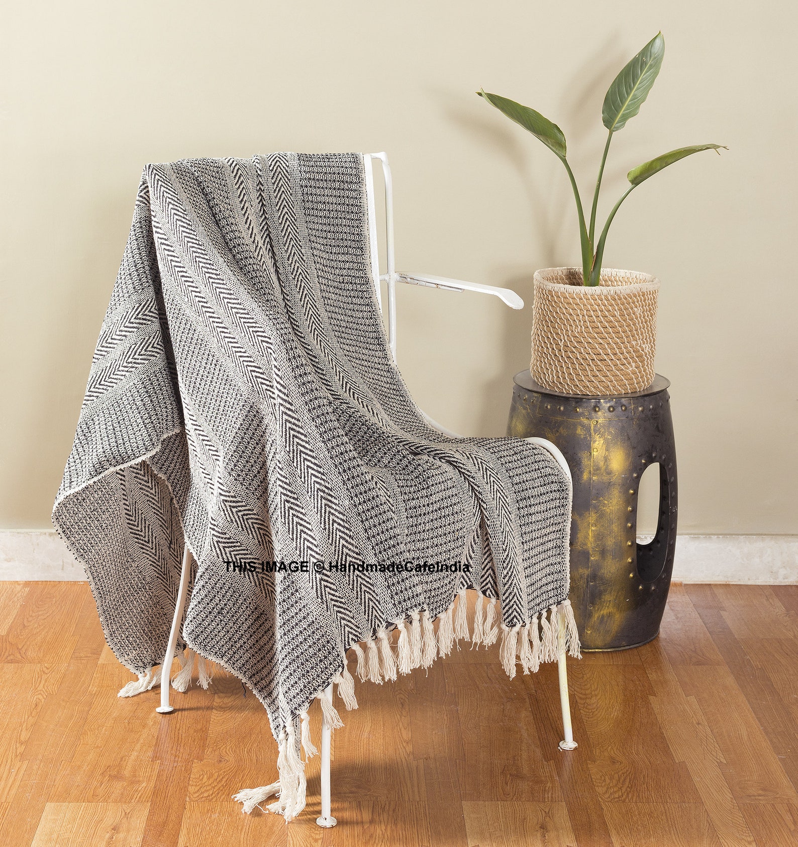 Indian Cotton Throws Ac Blanket Hand Woven 50x60 Etsy