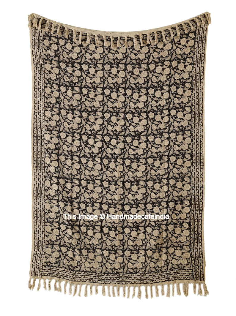 Indian Handmade Throw Blanket Bohemian Cloth Bed Cover With Etsy