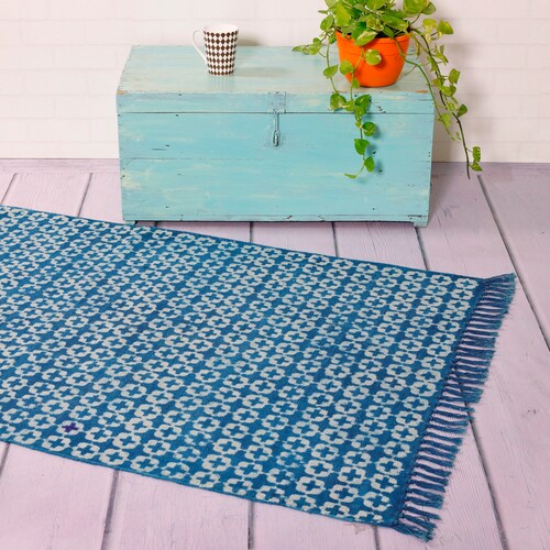 Chindi Rug Floor Mat Reversible Meditation & Yoga Mat Carpet Etsy