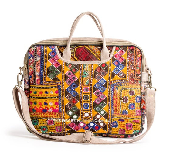 Handmade Vintage Afghani Hand Embroidered Laptop Bag Purse | Etsy