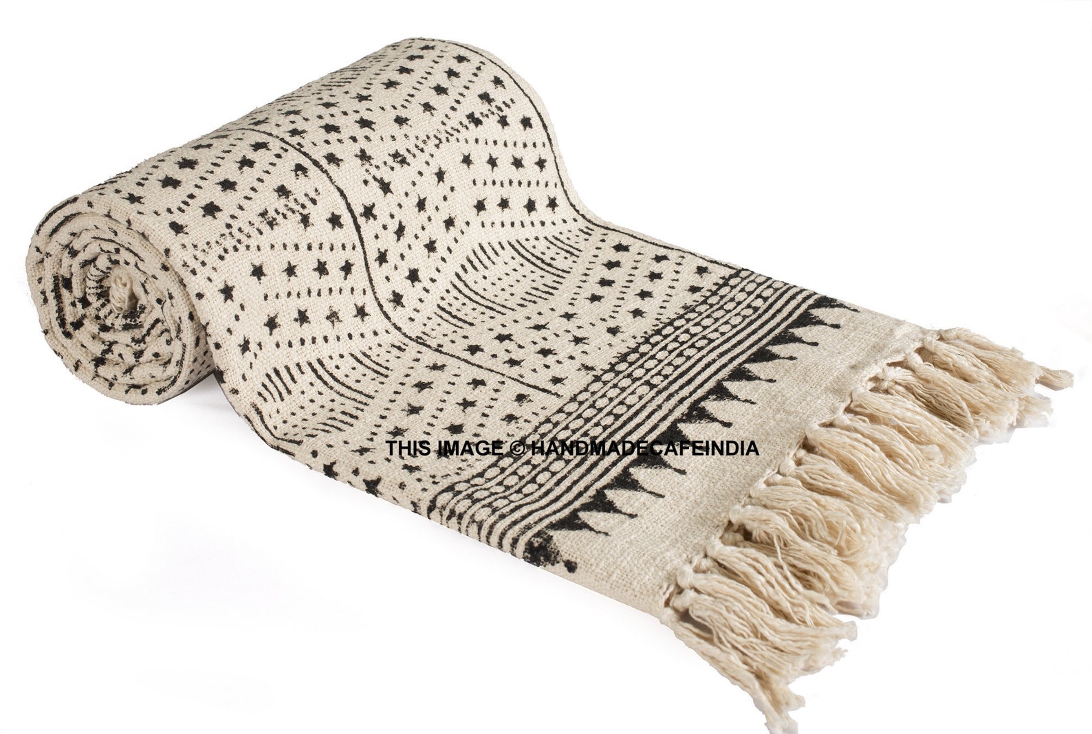 Tribal Print Handloom Cotton ThrowIndian Handmade ThrowHand Etsy