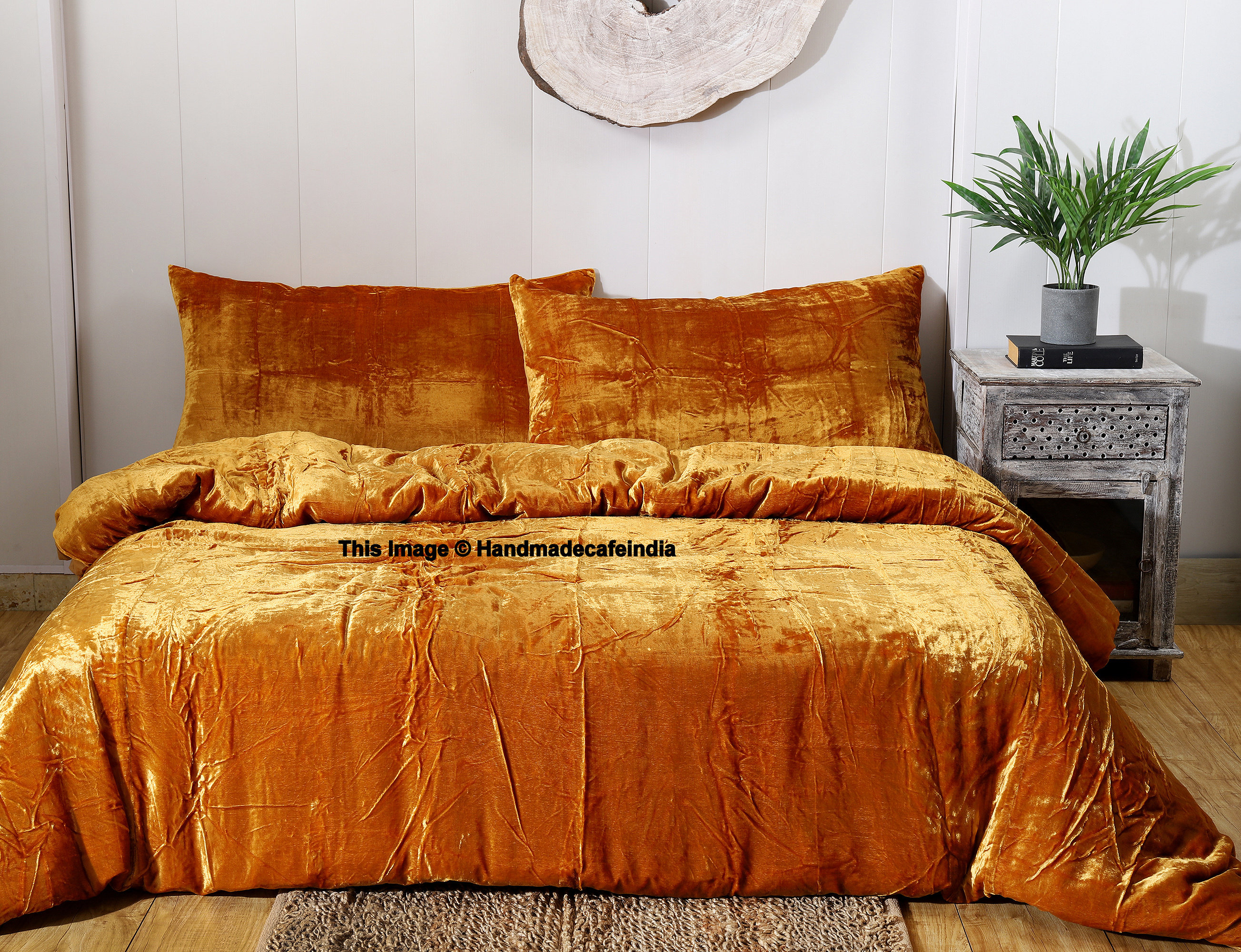 3 Pieces Set Ultra Luxe Velvet Duvet Cover Boho Bedding UO Etsy