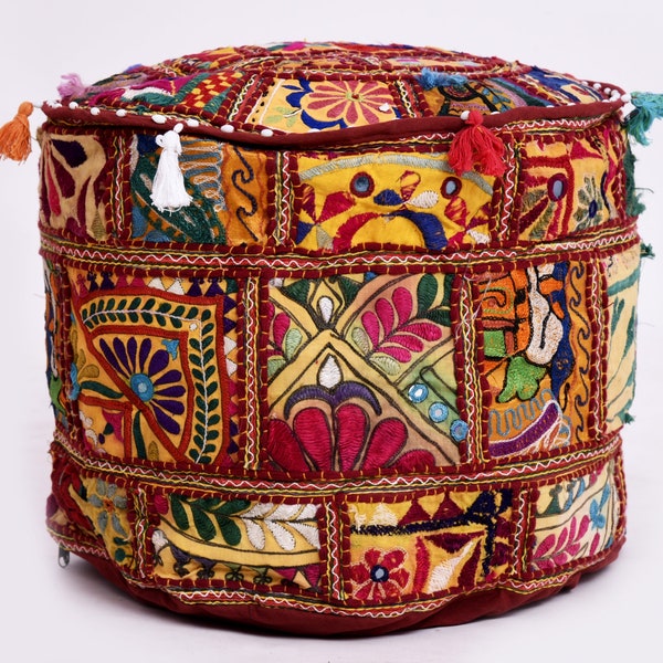 Indian Pouf Etsy
