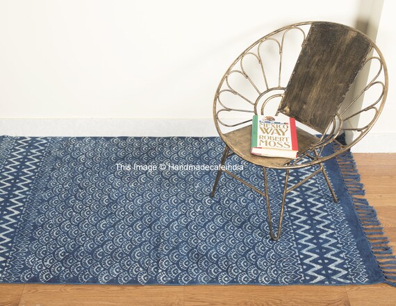 Floor & Rugs Dhurries Office Rug bedside Runner Handcrafted Bedroom Rug ...