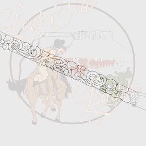Lost cow leather digital pattern