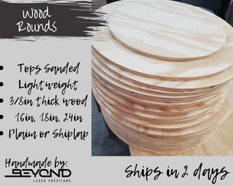 Wood Rounds | Blank Door  hanger signs  Maker Blanks