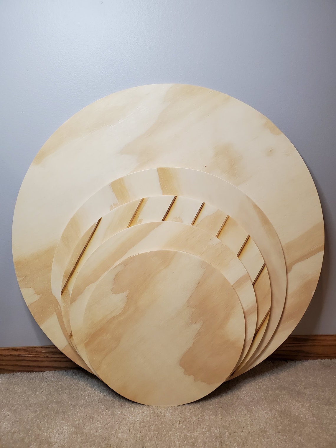 Wood Rounds Blank Door Hanger Signs Maker Blanks Etsy