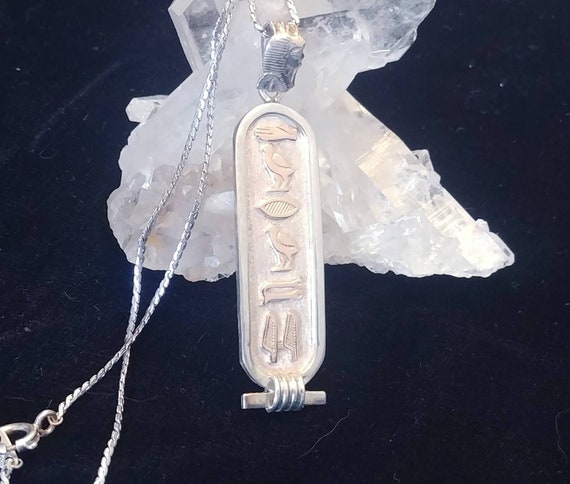 Egyptian Sterling Silver with Gold on Egyptian Hie