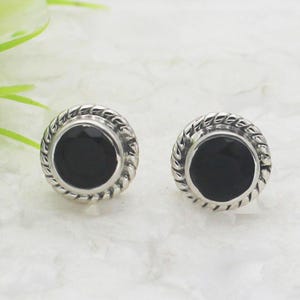 925 Sterling Silver Tourmaline Earrings Handmade Birthstone Jewelry Silver Stud Earrings Gift For Her