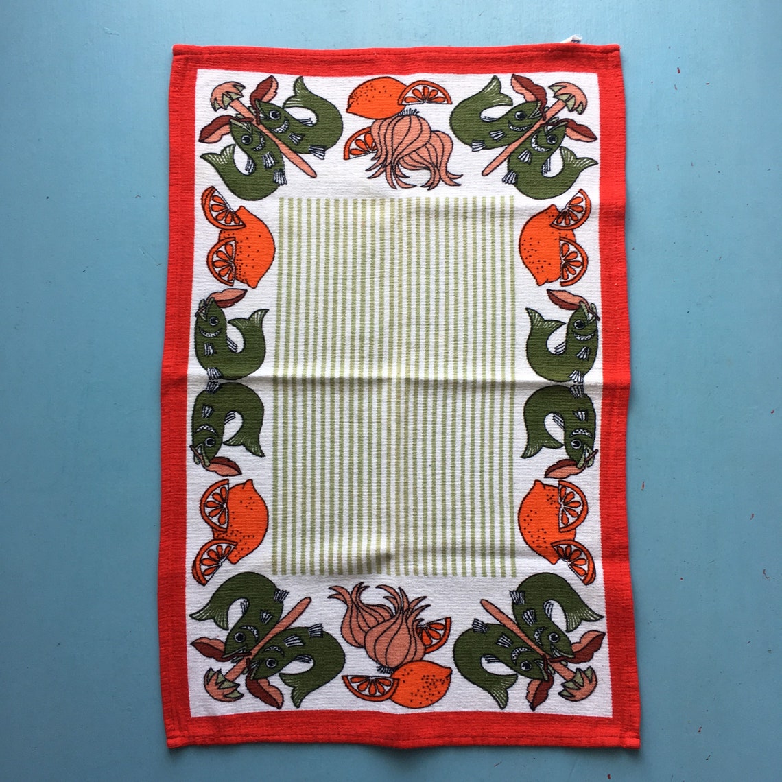 DDR Geschirrtuch East German Vintage Tea Towel Made GDR Etsy