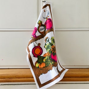 DDR Geschirrtuch - East German Vintage Tea Towel, made GDR, company &quot;MALIMO&quot; used condition.