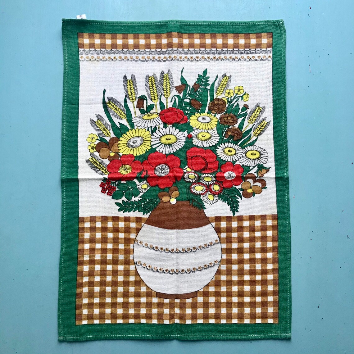 DDR Geschirrtuch East German Vintage Tea Towel Made GDR Etsy