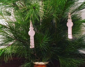 5x Berlin Fernsehturm Handmade Ceramic Anhänger Weihnachten Geschenk Ostern Straußschmuck Baumschmuck Sammler Edition