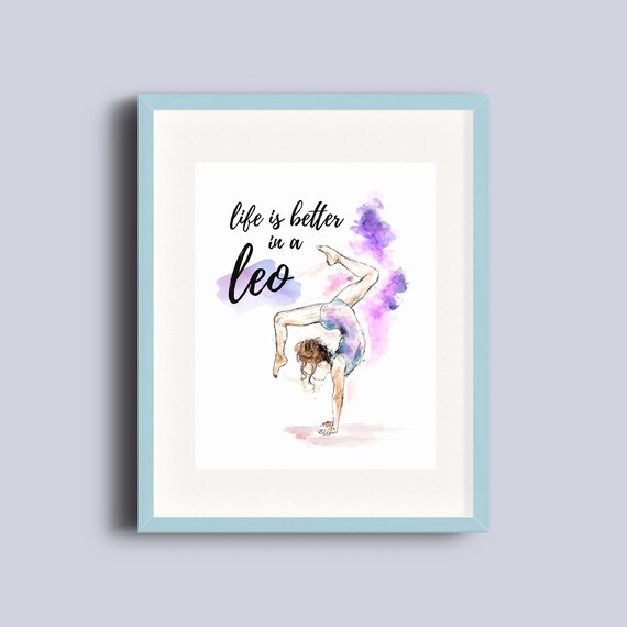 Gymnast Wall Art Printable Instant Download Gymnast Quote Etsy