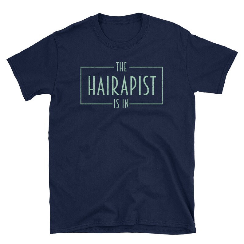 Hairstylist Shirt, Hairdresser Gift, Hairdresser, Barber Shirt, Hair Shirt, Beautician Shirt, Hairdresser Tee, The Hairapist Is In image 3