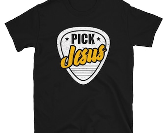 Christian Shirt, Gitarrist Geschenk, Jesus Shirt, Glauben Shirt, Bibel-Vers-Shirt, Band Shirt, religiöse Shirt, Pastor Shirt, wählen Sie Jesus