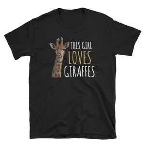 Giraffe Shirt, Giraffe Gift, Giraffe Lover Shirt, Animal Shirt, Animal Lover Gift, Giraffe Clothing, This Girl Loves Giraffes